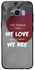 غطاء حماية واقٍ لهاتف سامسونج جالاكسي S8 بلس تصميم بطبعة We Love