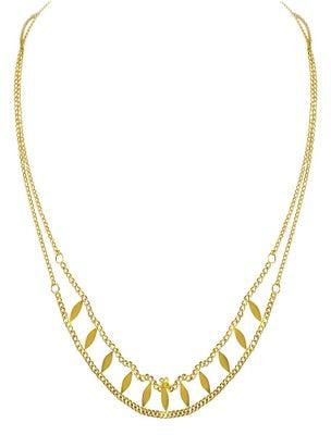Alissa Double Chain Fashion Necklace Gold