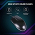 HP M260 RGB Backlighting USB Wired Gaming Mouse, Customizable 6400 DPI, Ergonomic Design, Non-Slip Roller, Lightweighted /3 Years Warranty (7ZZ81AA),Black