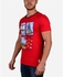 Town Team Printed Round Neck T-Shirt - Red