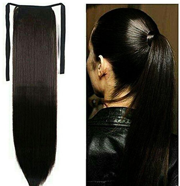 Straight Ponytail Hair Extension Colour #1 + FREE GIFT