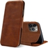 Next store Compatible with iPhone 13 Pro Max Case, Durable Anti-Scratch Case (Soft Flexible PU Leather) (Brown)