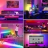 أضواء شريط LED RGB بطول 5 متر، أضواء LED متغيرة اللون لغرفة النوم، أضواء LED للحفلات والديكورات، شريط أضواء LED مع جهاز تحكم عن بعد (12V-24W-5M RGB)
