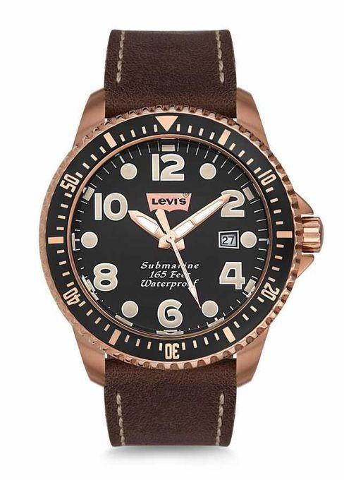 Levi's watches LTJ 0203 Leather Watch for Men - Brown