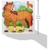 Horse Wooden Puzzle For Unisex, 6 Pieces - Multi Color