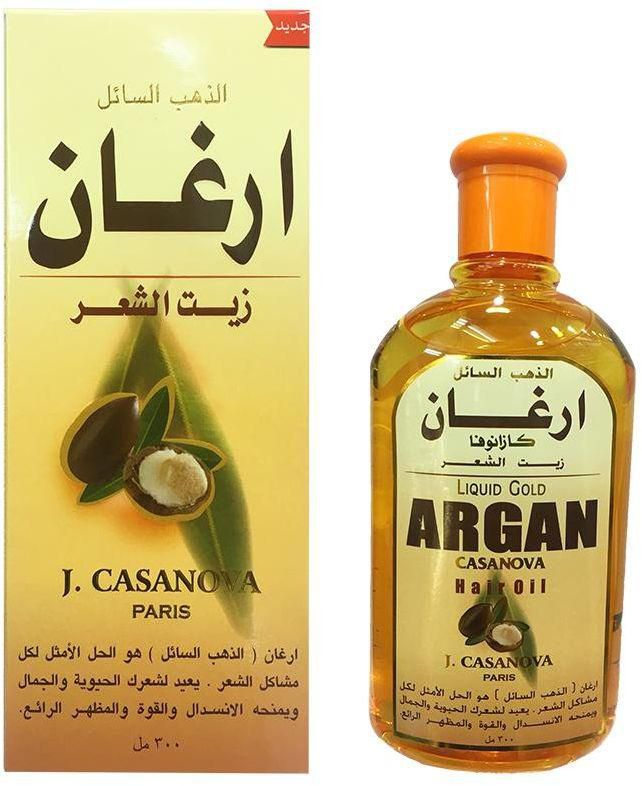 Liquid Gold Argan Hair Oil av Casanova Paris - 300 ml pris fra souq i Egypt - Yaoota!