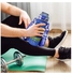 زجاجة مياه رياضية مانعة للتسرب مع شفاطة، زجاجة شرب للياقة البدنية متينة للاستخدام في الهواء الطلق مع حزام، خالية من البيسفينول أ، 720 مل (أزرق)