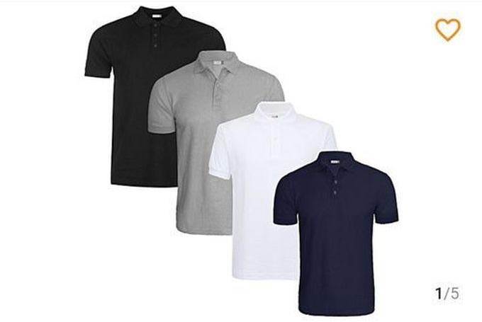 Men's 4 In 1 Polo T-Shirt Short-Sleeve-Multi-Colour