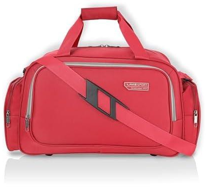 Lavie Sport Bristol Medium 55 cms Duffle Bag for Travel | Travel Duffle Bag, Red, M, Bristol Duffle bag