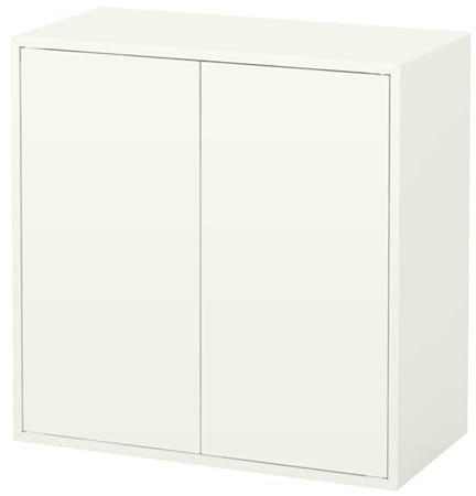 EKET Cabinet w 2 doors and 1 shelf, white