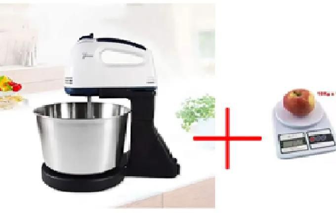 Sinbo Hand Mixer With Bowl - Black+ Free Weigh Scale