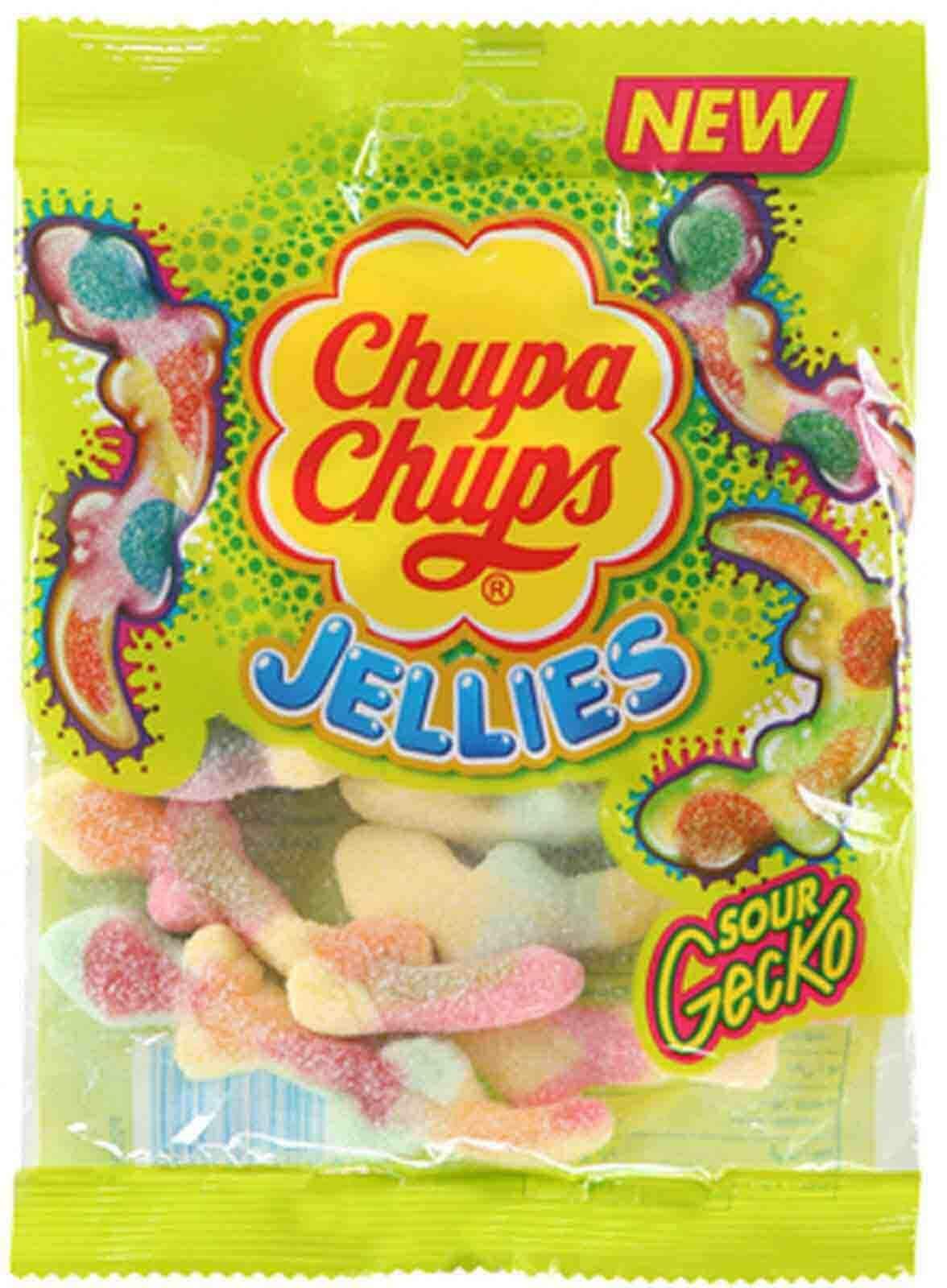 Chupa chups jelly sour gecko 90g 