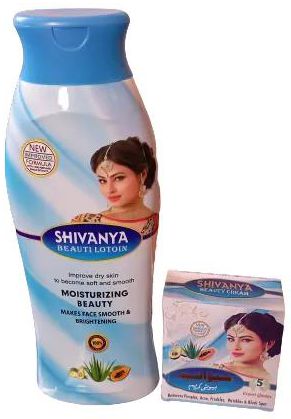 Shivanya beauty LOTION + CREAM . Softens, Tightes, Clears Pimples, Black Spots & Wrinkles