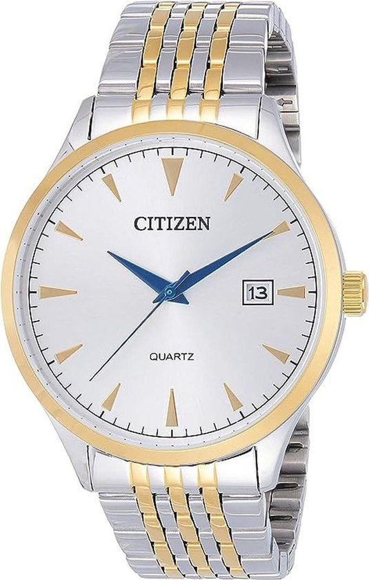 Citizen Watches ساعة سيتيزن كوارتز رجالية ستانلس ستيل مطلية ذهب 41.5 ملم DZ0064-52A