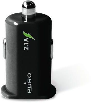 Puro Mini Car Charger for Mobile Phone - Black