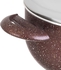 Get Nouval Granite Plus Pots Set, 8 Pieces - Dark Red with best offers | Raneen.com