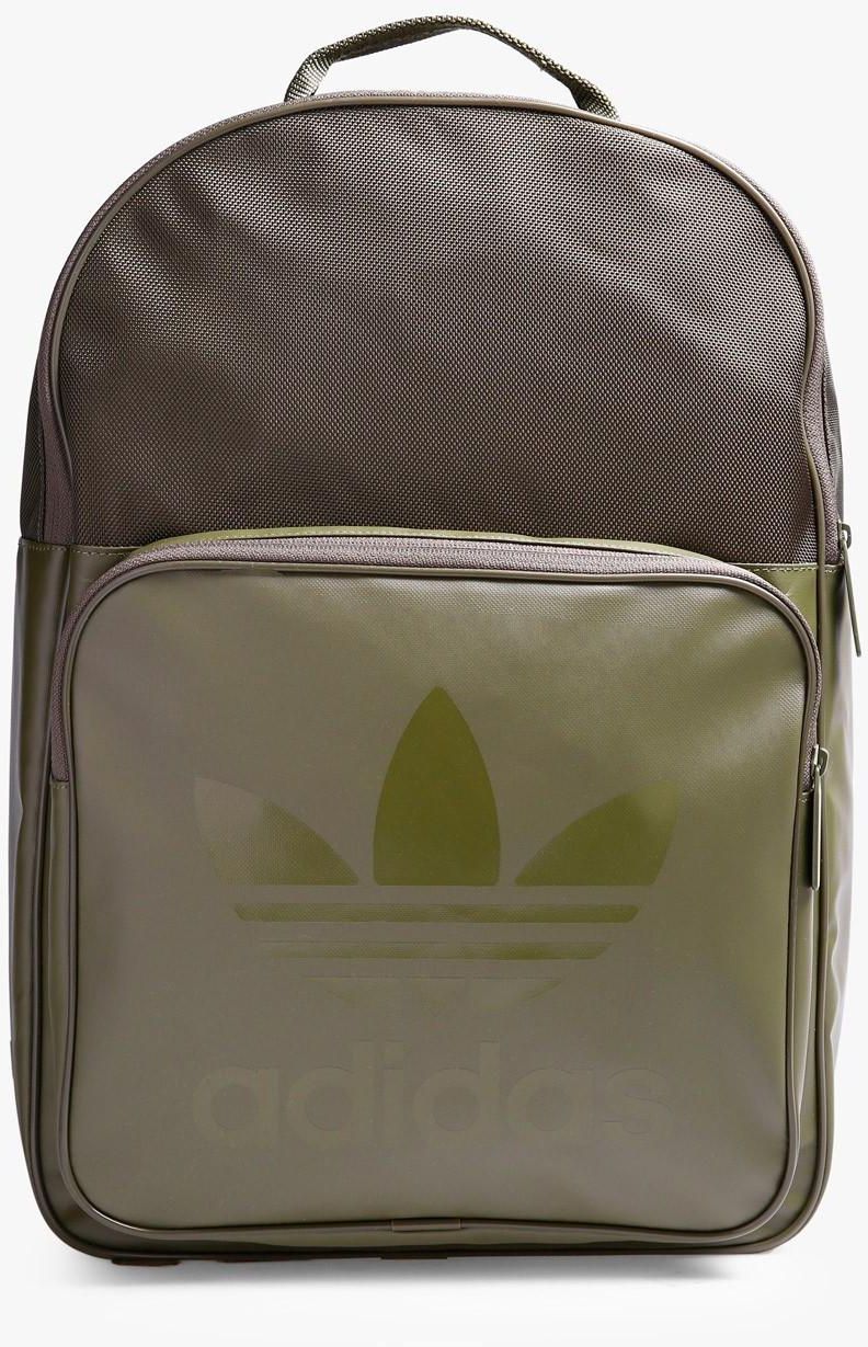Olive Green Classic Trefoil Backpack