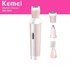 Kemei KM-3024- (4-IN-1) Rechargeable Trimmer-Pink