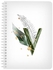 دفتر مقاس A5 بسلك حلزوني وتصميم مزيّن بطبعة حرف ‘V‘ أبيض/أخضر