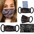 aZeeZ Black Gold Marble Women Face Mask - 3 Layers + 5 Sms Filter