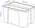 SAMLA صندوق بغطاء - شفاف ‎79x57x43 سم/130 ل‏
