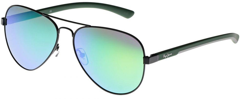 Pepe Jeans Aviator Black/Green Men's Sunglasses - PJ5107-59-C1-59-14-140