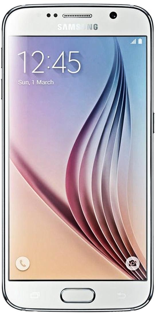 سامسونج Samsung S6 (4G LTE, 32 GB, Dual SIM) - White Pearl - 4G LTE, 32 GB, Dual SIM