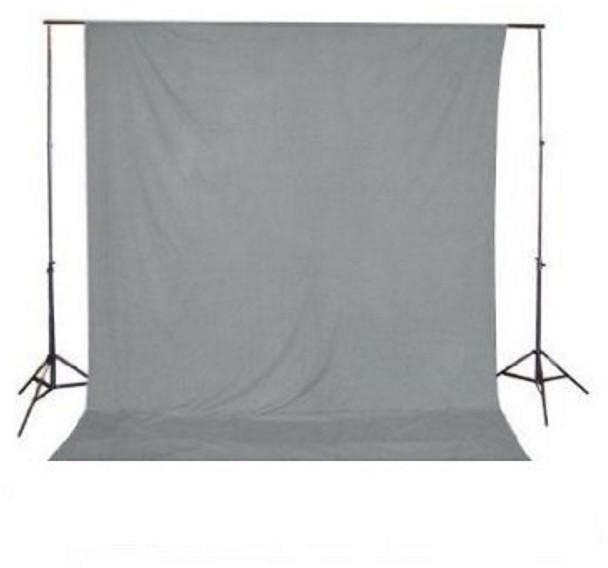 Photography Chroma key Backdrop 6x9ft 1.8m x 2.7m Grey Muslin Studio Background 100 Percent Cotton