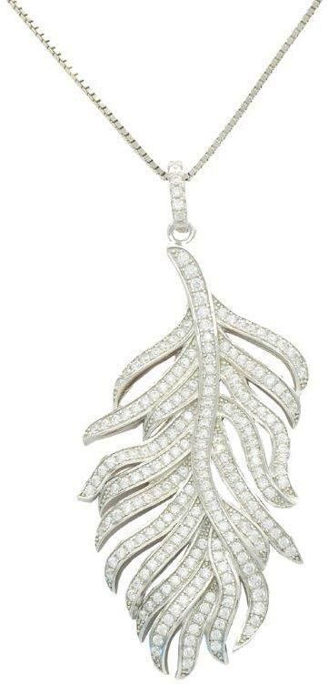Necklace For Women rhodium plated by Parejo, Silver