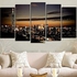 Generic Unframed High Definition Prints Night View Wall Art 5PCS-Colormix