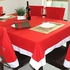 Generic 130x180cm Red Chirstmas Non-woven Fabric Table Cloth Christmas Home Party Decor