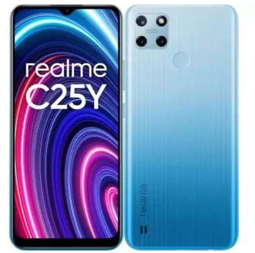 realme C25Y - 6.5-inch 128GB/4GB Dual SIM Mobile Phone -Glacier Blue