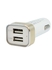 Inkax 2-Port USB Car Charger Adapter + Micro USB Charging Cable iPhone - White