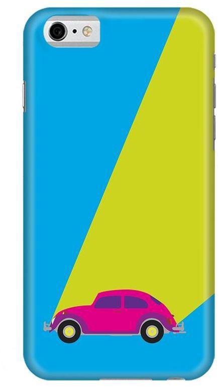 Stylizedd Apple iPhone 6 / 6s Premium Slim Snap case cover Gloss Finish - Retro Bug Blue