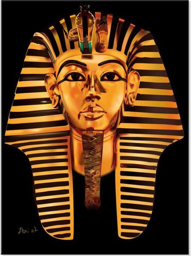 CAIRO A 3D Amun Printed Tableau - 100x70 Cm