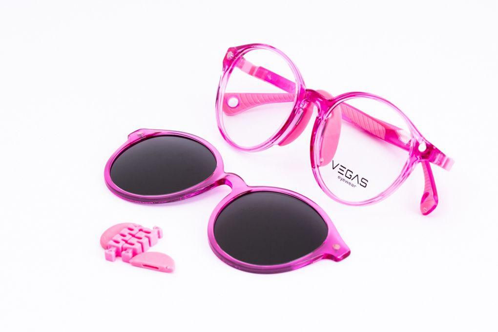 Vegas نظارة متعددة الغيارات اطفال - 19995 - فوشيا