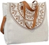 Large Tote Bag for Women Canvas Bag with Zipper Handbag Single Shoulder Bag for Work, School, Shopping, Travel
