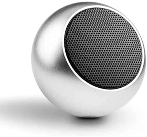 Mini Subwoofer,HIFI Original Sound Quality,Built-in Mic, Portable Wireless Bluetooth Speakers, Long Standby Battery Life, Compatible with IOS and Android (SILVER)