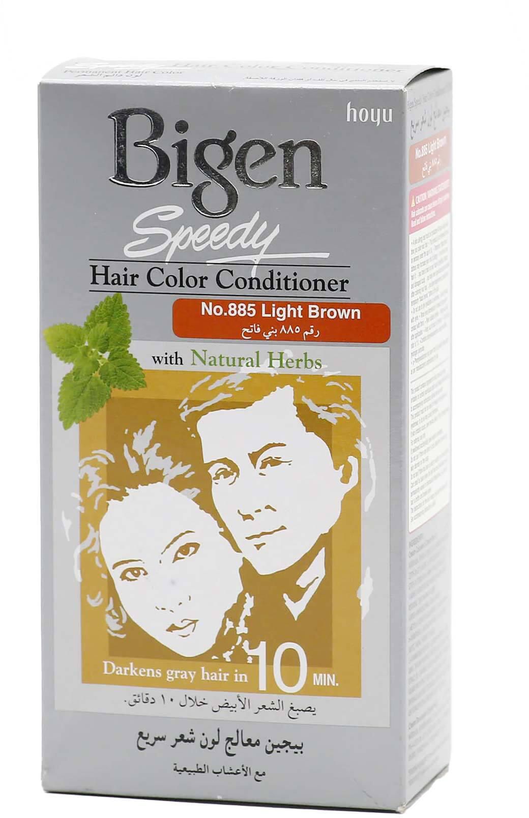 بيجين معالج لون شعر سريع مع الأعشاب الطبيعية رقم 885 بني فاتح 80 جرام
