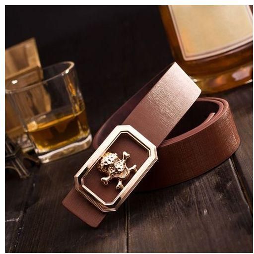 Eissely Unisex Business Buckle Automatic Waistband Casual PU Leather Belt BW
