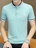 Men's Polo Shirt Striped Colorblock Turn Down Collar Button Top