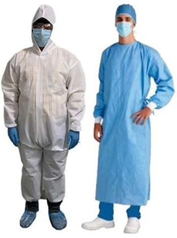 Weprovideplt PPE kit whole set 45gms (Blue - White)