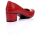 Fashion حذاء كعب نسائي نقشة الكروكودايل من 37 لـ 44 - أحمر