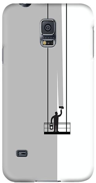 Stylizedd Samsung Galaxy S5 Premium Slim Snap case cover Matte Finish - Paint Hanger Grey