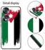 جراب حماية كفر غطاء هاتف جوال خلفي صلب تصميم علم الأردن متوافق مع هونر ٧٠