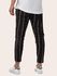 Men's Casual Pants Mid Waisted Striped Slim Pants