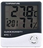 مقياس حرارة اي وينر الرقمي LCD مقياس الحرارة والرطوبة مقياس ساعة