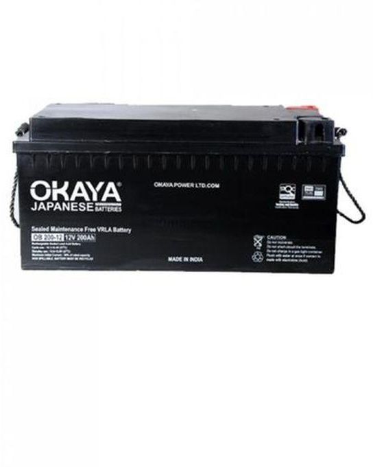 Okaya 12V - 200Ah SMF Deep Cycle VRLA Inverter Battery
