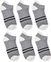 Sockyfy |Pack of 6|Unisex Socks- Athletic Ankle Extra Mesh Cotton Socks for Men and Women Free Size - Pack of 6 - Black and White in Gift Box|Summer Surprises Gifts |Gifts for Him|Gifts for Her