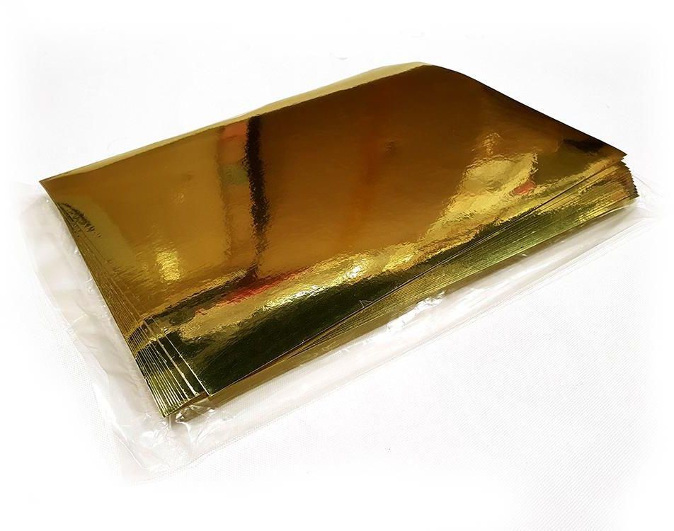 Printable Adhesive Gold Foil sheet,Golden foil printable inkjet photo